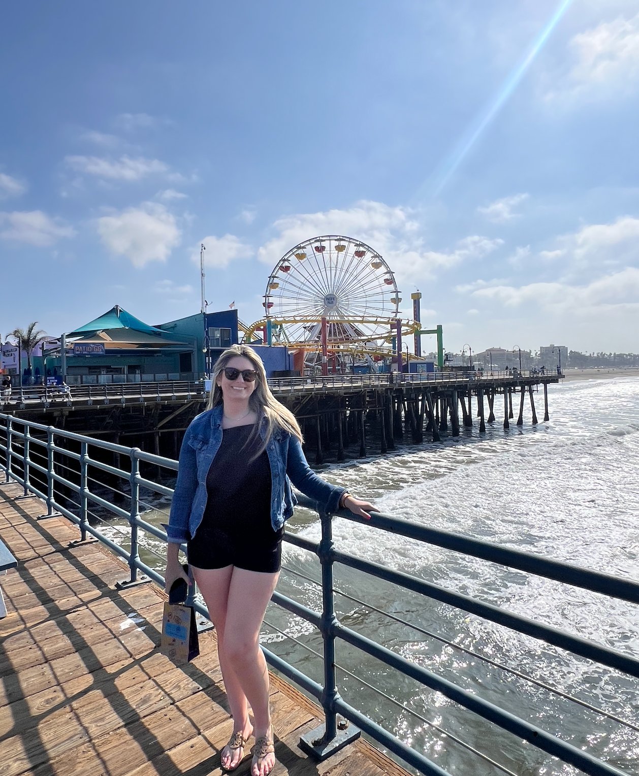 Nicole at Santa Monica pier